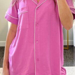 Zenana Outfitters Pink Sleepwear Top